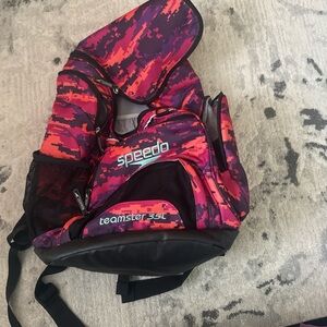 Speedo Camo Pink and Purple Backpack